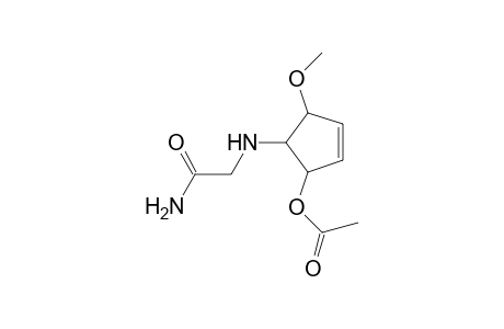 4-((Carbamoylmethyl)amino)-3-acetoxy-5-methoxycyclopentene