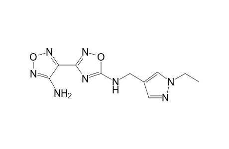1,2,4-Oxadiazol-5-amine, 3-(4-amino-1,2,5-oxadiazol-3-yl)-N-[(1-ethyl-1H-pyrazol-4-yl)methyl]-
