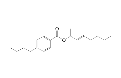 4-Butylbenzoic acid, oct-3-en-2-yl ester