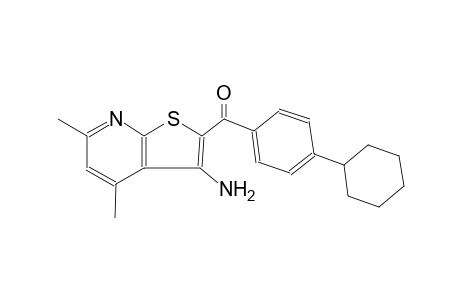 methanone, (3-amino-4,6-dimethylthieno[2,3-b]pyridin-2-yl)(4-cyclohexylphenyl)-