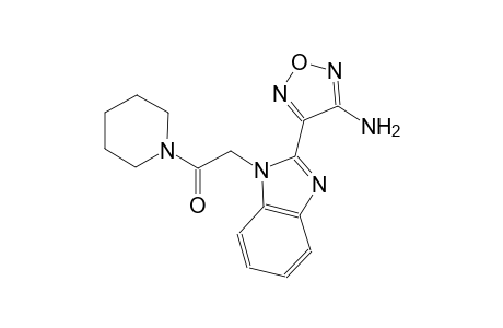 4-{1-[2-oxo-2-(1-piperidinyl)ethyl]-1H-benzimidazol-2-yl}-1,2,5-oxadiazol-3-ylamine