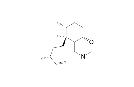 Cyclohexanone, 2-[(dimethylamino)methyl]-3,4-dimethyl-3-(3-methyl-4-pentenyl)-, [3S-[3.alpha.(S*),4.beta.]]-