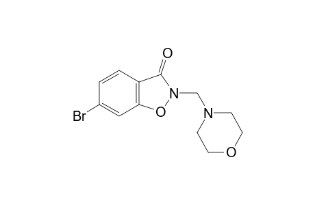 6-bromo-2-(morpholinomethyl)-1,2-benzisoxazolin-3-one