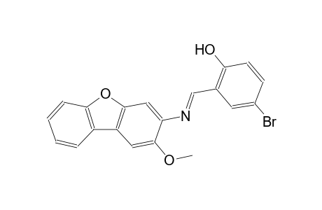 phenol, 4-bromo-2-[(E)-[(2-methoxydibenzo[b,d]furan-3-yl)imino]methyl]-