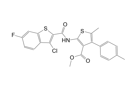 methyl 2-{[(3-chloro-6-fluoro-1-benzothien-2-yl)carbonyl]amino}-5-methyl-4-(4-methylphenyl)-3-thiophenecarboxylate