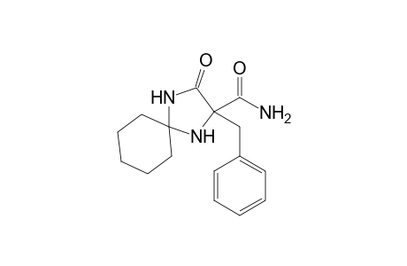 2-Aminocarbonyl-2-benzyl-1,4-diazaspiro[4.5]decan-3-one