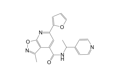 isoxazolo[5,4-b]pyridine-4-carboxamide, 6-(2-furanyl)-3-methyl-N-[1-(4-pyridinyl)ethyl]-