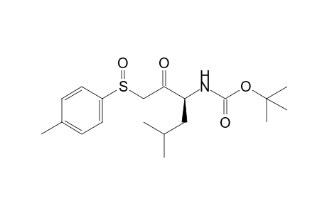 (3S,RS)-N-(tert-Butoxycarbonyl)-3-amino-5-methyl-1-(p-tolylsulfinyl)-2-hexanone
