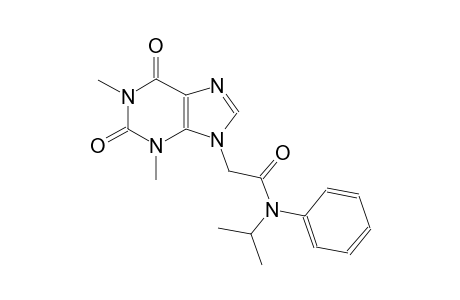 2-(1,3-dimethyl-2,6-dioxo-1,2,3,6-tetrahydro-9H-purin-9-yl)-N-isopropyl-N-phenylacetamide