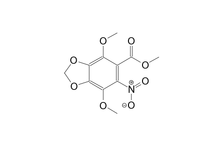 1,3-benzodioxole-5-carboxylic acid, 4,7-dimethoxy-6-nitro-, methyl ester