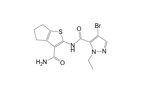 N-[3-(aminocarbonyl)-5,6-dihydro-4H-cyclopenta[b]thien-2-yl]-4-bromo-1-ethyl-1H-pyrazole-5-carboxamide