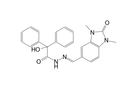 N'-[(E)-(1,3-dimethyl-2-oxo-2,3-dihydro-1H-benzimidazol-5-yl)methylidene]-2-hydroxy-2,2-diphenylacetohydrazide
