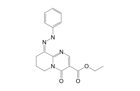 Z-ETHYL-9-PHENYLHYDRAZONO-4-OXO-6,7,8,9-TETRAHYDRO-4H-PYRIDO-[1,2-A]-PYRIMIDINE-3-CARBOXYLATE