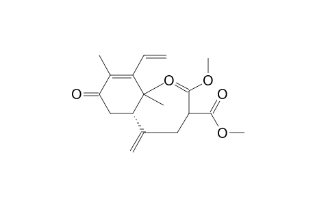 (+)-Dimethyl 3-[(1S)-4,6,6-trimethyl-3-oxo-5-vinylcyclohex-4-en-1-yl]but-3-enylmalonate