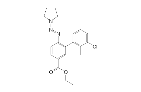 (E)-Ethyl 3'-chloro-2'-methyl-6-(pyrrolidin-1-yldiazenyl)-[1,1'-biphenyl]-3-carboxylate
