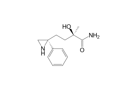 (R)-2-Hydroxy-2-methyl-4-((S)-2-phenyl-aziridin-2-yl)-butyramide