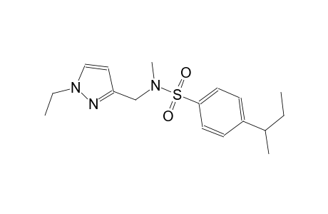 benzenesulfonamide, N-[(1-ethyl-1H-pyrazol-3-yl)methyl]-N-methyl-4-(1-methylpropyl)-