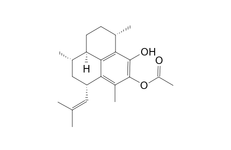(1S,3S,4R,7S)-10-Acetoxy-9-hydroxy-amphilecta-8.10,12,14-tetraene