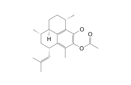 (1S,3S,4R,7S)-10-Acetoxy-9-hydroxy-amphilecta-8.10,12,14-tetraene