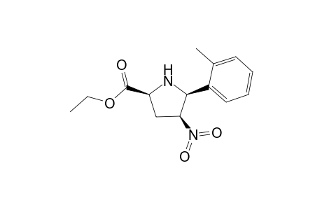 Ethyl 4-nitro-5-(2-methylphenyl)pyrrolidine-2-carboxylate