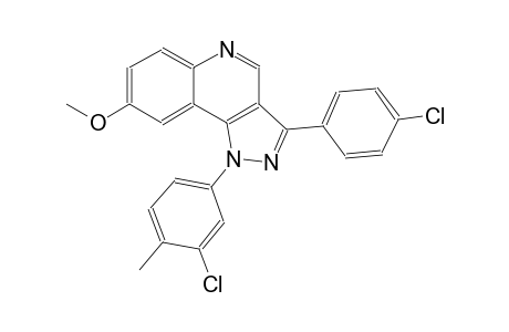 1H-pyrazolo[4,3-c]quinoline, 1-(3-chloro-4-methylphenyl)-3-(4-chlorophenyl)-8-methoxy-