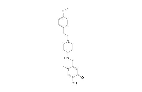 2-((1-(4-Methoxyphenethyl)piperidin-4-ylamino)methyl)-5-hydroxy-1-methylpyridin-4(1H)-one