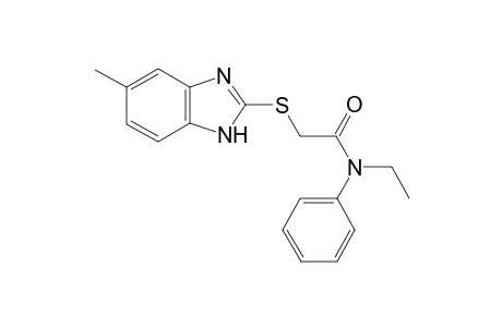 Acetamide, N-ethyl-2-[(5-methyl-1H-1,3-benzimidazol-2-yl)thio]-N-phenyl-