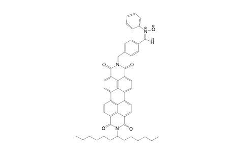 N-(1'-Hexylheptyl)-N'-[p-(N"-phenylcarbaldimin-N"-oxidobenzyl]-perylene-3,4 : 9,10-tetracarboxylic-Bisimide