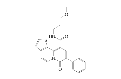 7-keto-N-(3-methoxypropyl)-8-phenyl-thieno[2,3-a]quinolizine-10-carboxamide