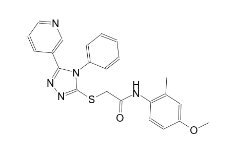 N-(4-methoxy-2-methylphenyl)-2-{[4-phenyl-5-(3-pyridinyl)-4H-1,2,4-triazol-3-yl]sulfanyl}acetamide