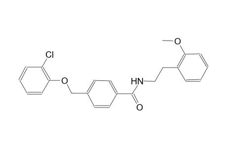 4-[(2-chlorophenoxy)methyl]-N-[2-(2-methoxyphenyl)ethyl]benzamide