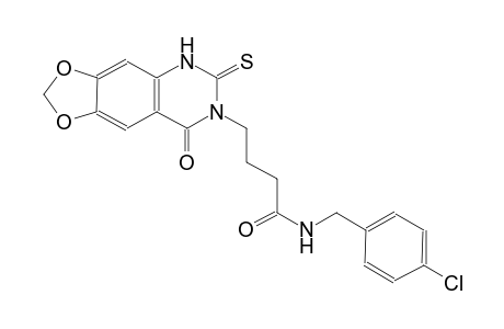[1,3]dioxolo[4,5-g]quinazoline-7-butanamide, N-[(4-chlorophenyl)methyl]-5,6,7,8-tetrahydro-8-oxo-6-thioxo-
