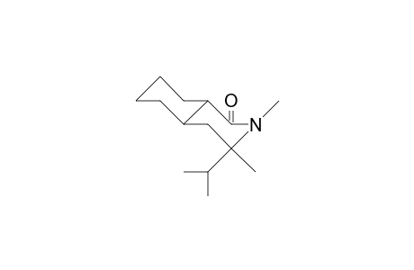 trans-3,4-Dimethyl-4-isopropyl-3-aza-bicyclo(4.4.0)decan-2-one