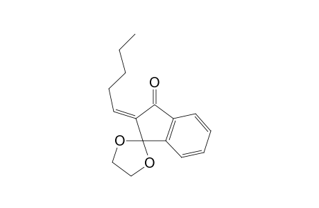 Spiro[1,3-dioxolane-2,1'-[1H]inden]-3'(2'H)-one, 2'-pentylidene-, (Z)-