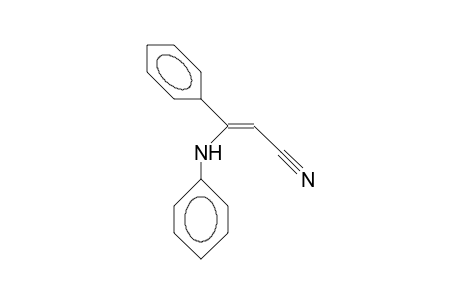 (Z)-3-Anilino-3-phenyl-prop-2-enenitrile