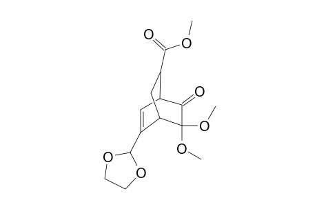 3,3-Dimethoxy-7-methoxycarbonyl-5-(2,5-dioxacyclopentyl)bicyclo[2.2.2]oct-5-en-2-one