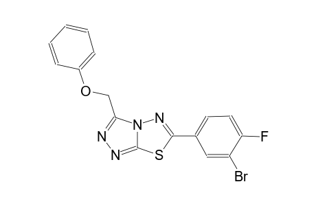 [1,2,4]triazolo[3,4-b][1,3,4]thiadiazole, 6-(3-bromo-4-fluorophenyl)-3-(phenoxymethyl)-