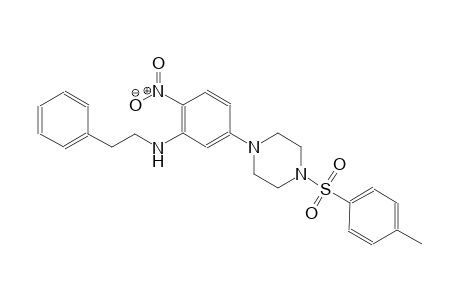 benzeneethanamine, N-[5-[4-[(4-methylphenyl)sulfonyl]-1-piperazinyl]-2-nitrophenyl]-
