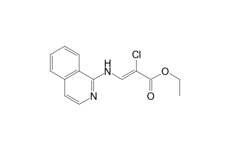 Ethyl (Z)-2-chloro-3-(isoquinolin-1-ylamino)propenoate