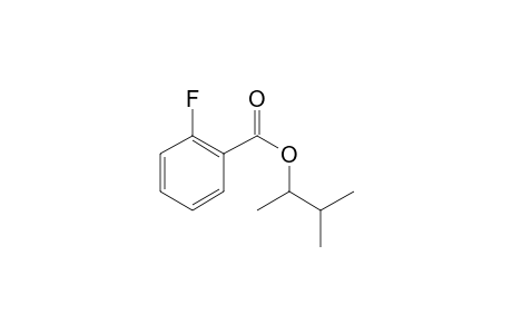 2-Fluorobenzoic acid, 3-methylbut-2-yl ester