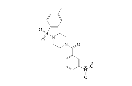 piperazine, 1-[(4-methylphenyl)sulfonyl]-4-(3-nitrobenzoyl)-