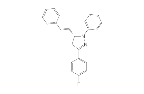 3-(4-FLUOROPHENYL)-1-PHENYL-5-STYRYL-2-PYRAZOLINE