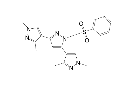 1,1'',3,3''-tetramethyl-1'-(phenylsulfonyl)-1H,1'H,1''H-4,3':5',4''-terpyrazole