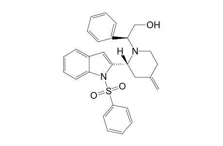 (2S,.alpha.R)-1-[1-Phenyl-2-hydroxyethyl]-2-[1-(phenylsulfonyl)-2-indolyl]-4-methylenepiperidine