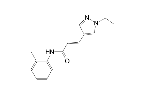 (2E)-3-(1-ethyl-1H-pyrazol-4-yl)-N-(2-methylphenyl)-2-propenamide