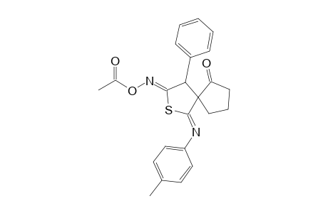 5'-(Acetoxyimino)-4'-phenyl-2'-(4'-methylphenylimino)-1-oxo-2',3',4',5'-tetrahydro-spiro[cyclopentane-2,3'-thiophene]