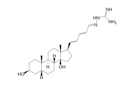 (E,E,E)-17.beta.-[5-(Guanidinoimino)-1,3-pentadienyl]-5.beta.-androstane-3.beta.,14.beta.-diol
