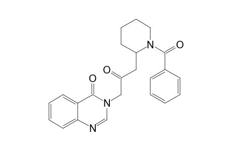 3-[.beta.-Keto-.gamma.-[1-benzoyl-2-piperidiyl]propyl]-4-quinazolone