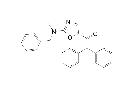 1-[2-[methyl(phenylmethyl)amino]-5-oxazolyl]-2,2-diphenylethanone