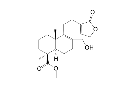 17-Hydroxy-8,13-labdadien-16,15-olid-19-oic acid methyl ester